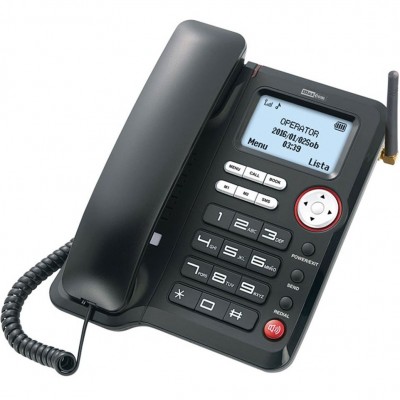 Σταθερό Τηλέφωνο Maxcom Comfort MM29D Μαύρο με Λειτουργία Κινητού Τηλεφώνου